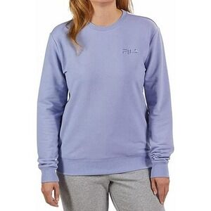 Fila Women's Midweight French Terry Crewneck Long Sleeve Sweatshirt Purple Sz M